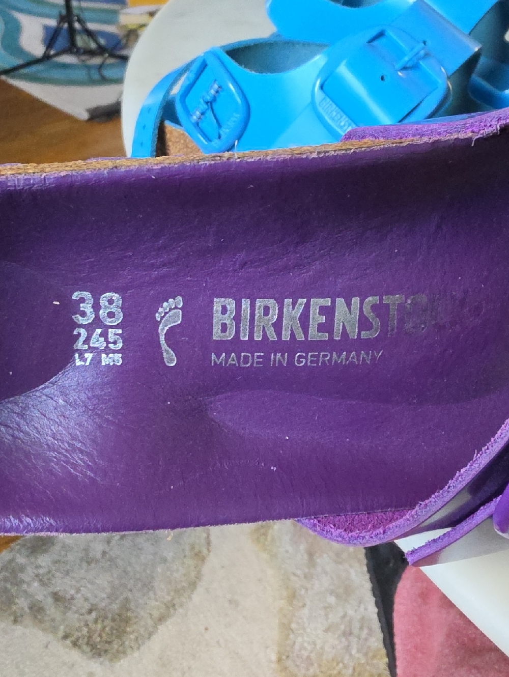 Birkenstock Purple Women's Single Strap Sandals - Picture 7 of 9
